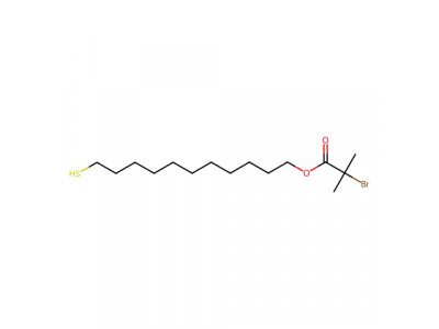2-溴-2-甲基丙酸11-巯基十一烷基酯，404857-69-8，95%