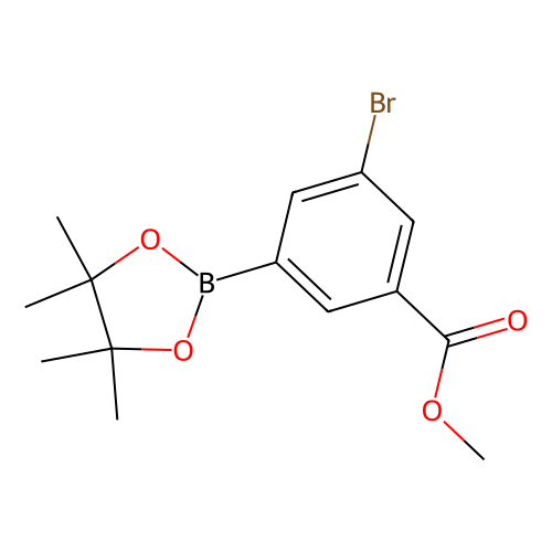 3-<em>溴</em>-5-(<em>4,4</em>,5,5-四甲基-1,3,2-<em>二</em>氧硼杂环<em>戊烷</em>-<em>2</em>-基)苯甲酸甲酯，1025718-78-8，98%