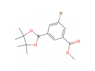3-溴-5-(4,4,5,5-四甲基-1,3,2-二氧硼杂环戊烷-2-基)苯甲酸甲酯，1025718-78-8，98%