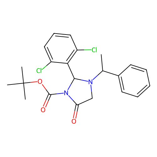 (<em>S</em>)-2-(2,6-<em>二</em>氯苯基)-5-氧代-3-[(<em>S</em>)-1-苯乙基]<em>咪唑</em>啉-1-<em>羧酸</em>叔丁酯，1149765-08-1，98%