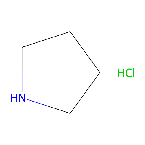 吡咯烷盐酸盐，25150-<em>61</em>-2，>98.0%(<em>T</em>)