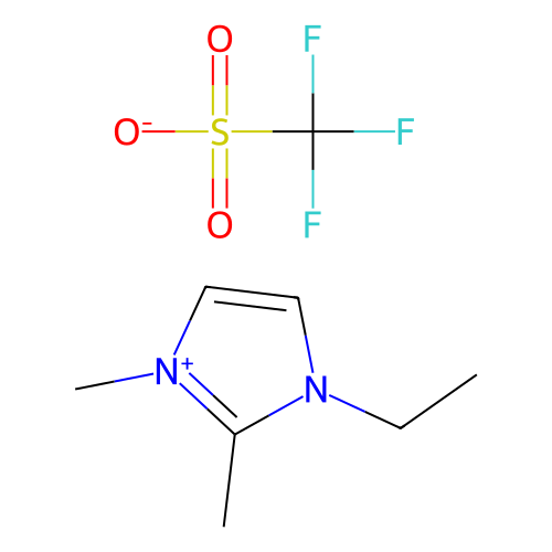 1-<em>乙基</em>-<em>2</em>,3-二甲基<em>咪唑</em>鎓三氟甲磺酸盐，174899-72-0，98%