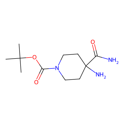 4-<em>氨基</em>-<em>1-Boc</em>-<em>哌啶</em>-4-羧酰胺，288154-18-7，97%