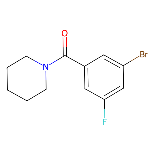 (3-溴-5-氟<em>苯基</em>)(<em>哌啶</em>-1-基)甲酮，1326982-04-0，95%