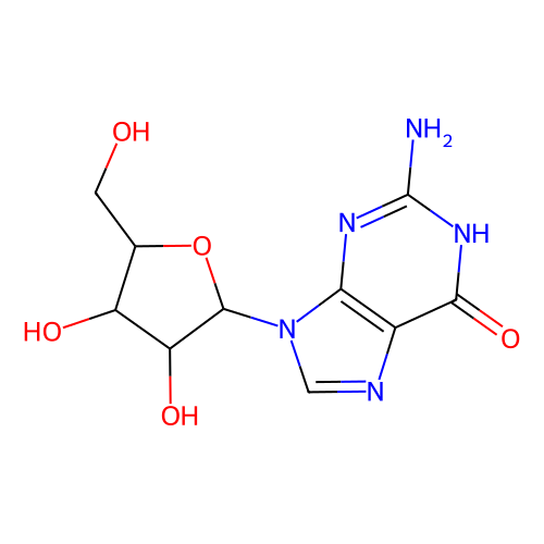 鸟嘌呤核苷，118-<em>00</em>-3，98%