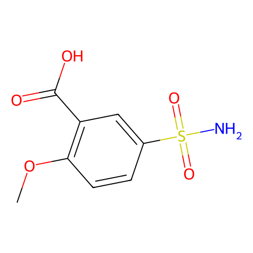 <em>2</em>-甲氧基-<em>5</em>-氨磺酰基苯甲酸，22117-85-7，98%
