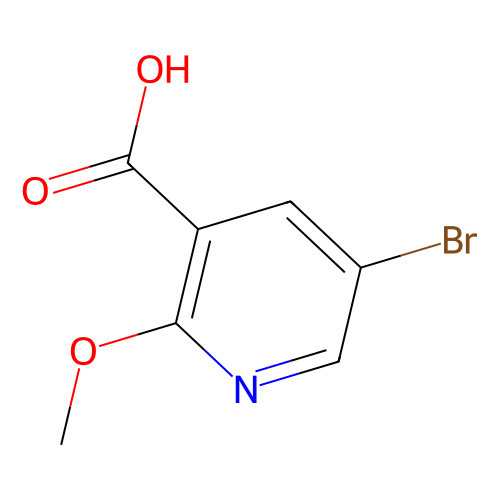 <em>5</em>-<em>溴</em>-2-<em>甲</em><em>氧基</em><em>吡啶</em>-<em>3</em>-羧酸，54916-66-4，≥97%