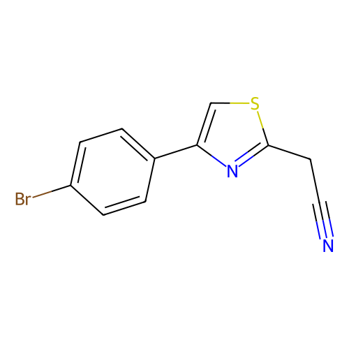 4-(4-溴苯基)-2-<em>噻唑</em><em>乙</em><em>腈</em>，94833-31-5，97%