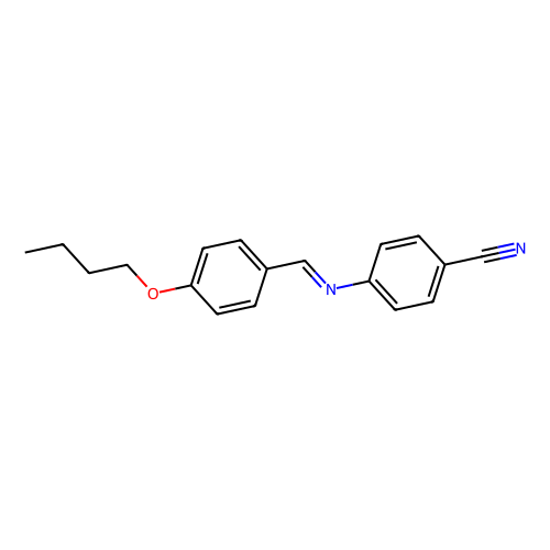 4'-丁氧基苯亚甲基-4-氰基苯胺，36405-17-1，98% (cis- and <em>trans</em>- <em>mixture</em>)