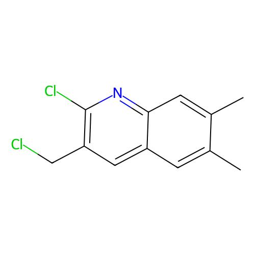 <em>2</em>-<em>氯</em>-3-<em>氯</em>甲基-<em>6</em>,7-<em>二</em>甲基喹啉，182052-67-1，97%