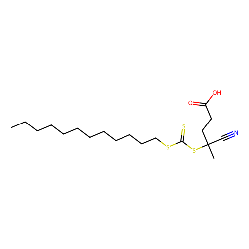 4-氰基-4-[(<em>十二</em><em>烷基</em>硫<em>烷基</em>硫羰基)硫<em>烷基</em>]戊酸，870196-80-8，≥97% (HPLC)