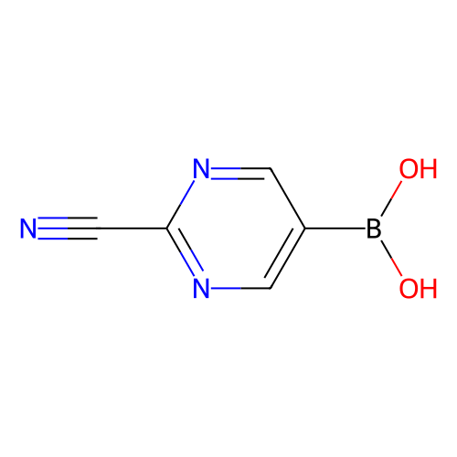 (2-<em>氰</em><em>基</em>嘧啶-<em>5</em>-<em>基</em>)硼酸(含不等量酸酐)，1164100-81-5，98%