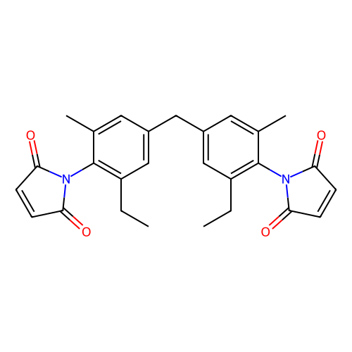 双(3-乙基-5-甲基-4-<em>马来</em><em>酰</em><em>亚胺</em>基苯基)甲烷，105391-33-1，≥98.0%(N)