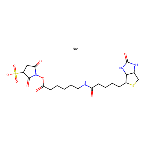 <em>6</em>-(生物素酰胺)<em>己酸</em>磺酸<em>基</em>琥珀<em>酰</em>亚胺<em>酯</em>钠盐，127062-22-0，95%