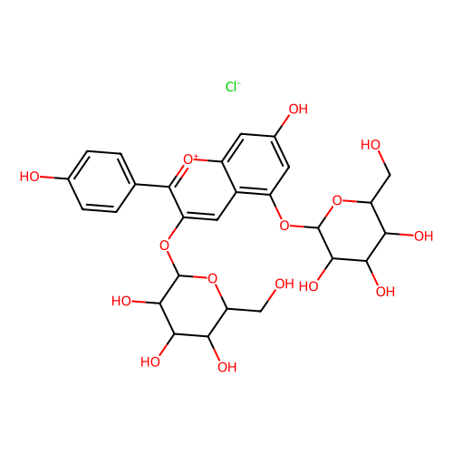 氯化天竺<em>葵</em>色素苷，17334-58-6，≥90%