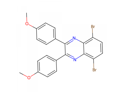 5,8-二溴-2,3-双(4-甲氧基苯基)喹喔啉，162967-90-0，97%