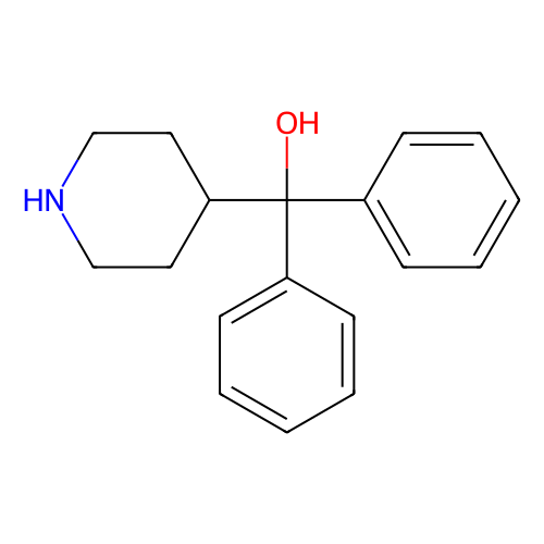 α-(4-哌啶基)<em>二</em>苯<em>甲醇</em>，115-46-8，≥99%