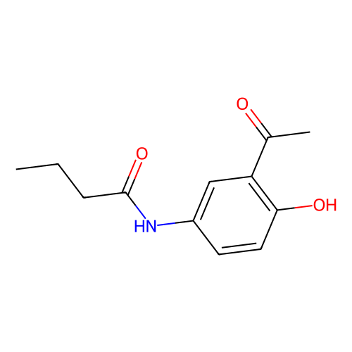 2-乙酰基-4-<em>丁</em><em>酰胺</em>基苯酚，40188-45-2，≥98%