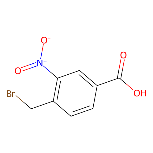 4-溴甲基-<em>3</em>-<em>硝基苯甲酸</em>，55715-03-2，97%