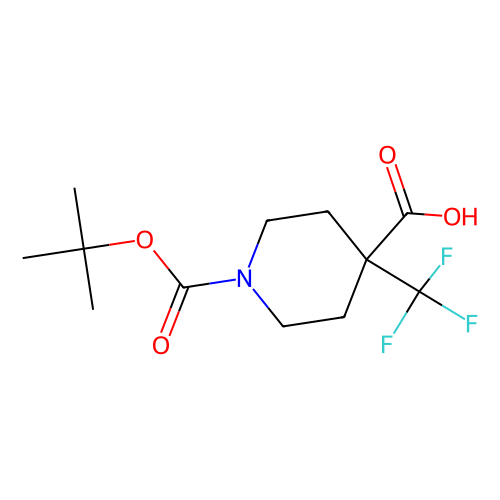 <em>N-BOC-4</em>-三氟甲基<em>哌啶</em>-<em>4</em>-甲酸，495415-51-5，97%
