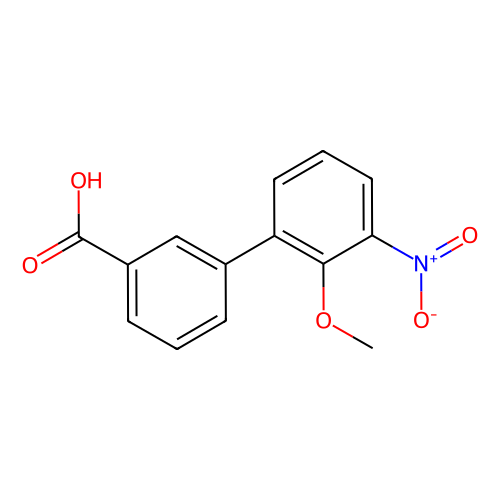 2'-甲氧基-<em>3</em>'-硝基-[<em>1,1</em>'-联苯]-<em>3</em>-羧酸，376591-94-5，98%