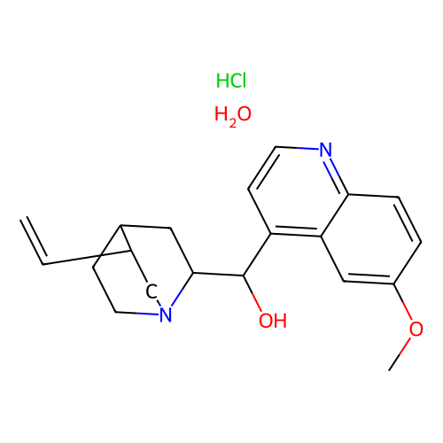 盐酸奎尼丁<em>一水合物</em>，6151-40-2，10mM in DMSO