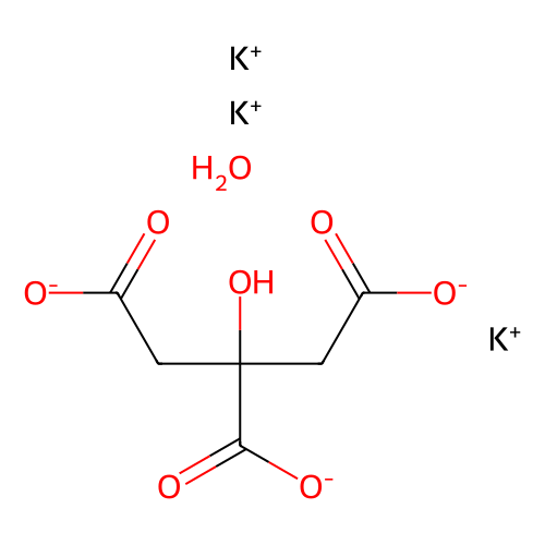 <em>柠檬酸</em><em>钾</em> <em>一水合物</em>，6100-05-6，AR,≥99 %