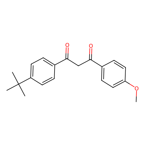 1-(4-叔丁基苯基)-3-(4-甲氧基苯基)-1,3-丙二酮，70356-09-1，>98.0