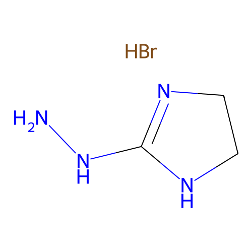<em>2</em>-肼基-<em>2</em>-<em>咪唑</em><em>啉</em>氢溴酸盐，55959-84-7，>98.0%