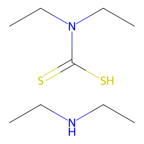 二<em>乙基</em>二<em>硫</em><em>代</em>氨基甲酸二乙铵，1518-58-7，>97.0%(T)