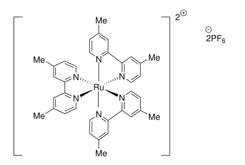 三(4,4'-二甲基-2,2'-联吡啶)<em>钌</em>(<em>II</em>)六氟磷酸盐，83605-44-1，97%