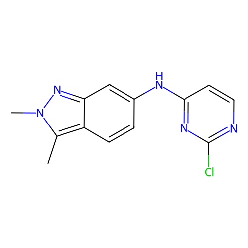 N-(<em>2</em>-氯嘧啶-<em>4</em>-基)-<em>2</em>,3-二甲基-<em>2</em>H-吲唑-<em>6</em>-胺，444731-74-2，95%