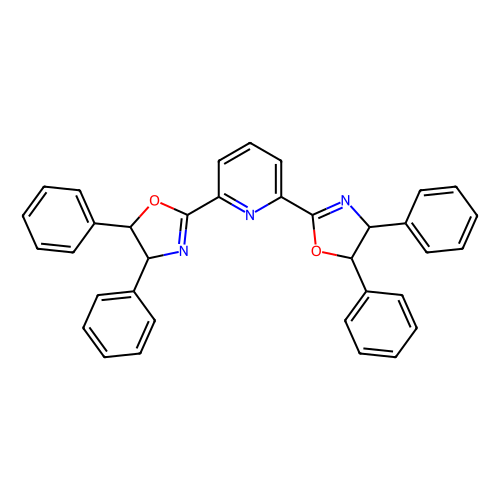 2,6-<em>双</em>[（4R，<em>5</em>S）-4,5-二<em>氢</em>-4,5-二苯基-2-恶唑基]吡啶，497172-36-8，98%，99% ee