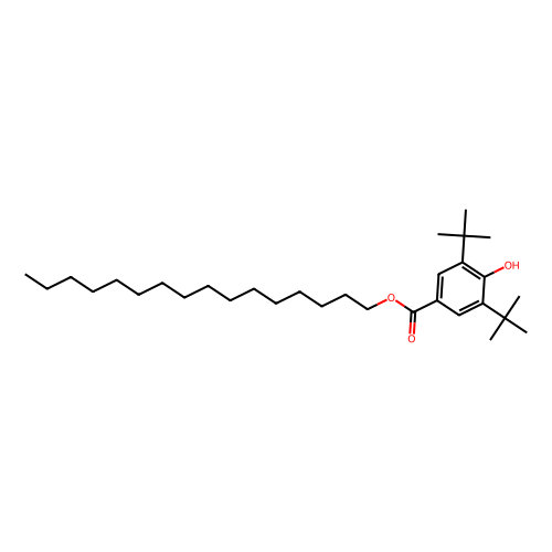 3,5-二叔丁基-4-羟基苯甲酸<em>十六</em><em>烷基</em>酯，67845-93-6，98%