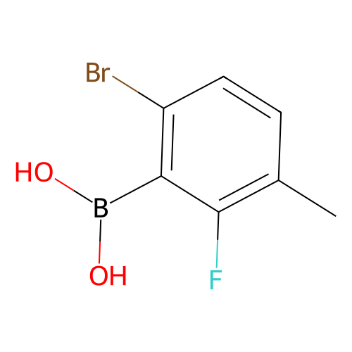 6-溴-2-氟-<em>3</em>-甲基苯基<em>硼酸</em>（<em>含有数量</em><em>不等</em><em>的</em><em>酸酐</em>），957061-15-3，98%