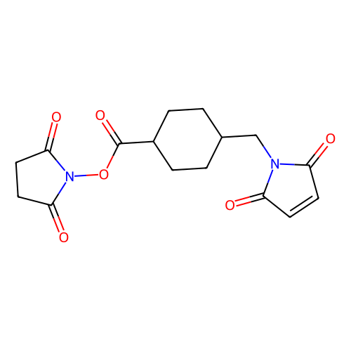 4-(<em>N</em>-马来酰亚胺甲基)<em>环己烷</em>羧酸 -<em>N</em>-琥珀酰亚胺酯，64987-85-5，>98.0%(HPLC)