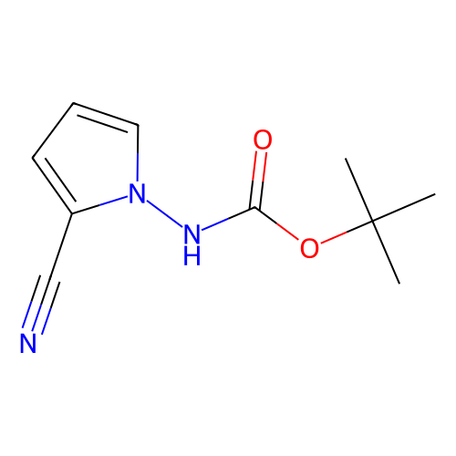N-(2-<em>氰</em><em>基</em>-1H-吡咯-1-<em>基</em>)(叔丁氧基)甲<em>酰胺</em>，937046-96-3，97%