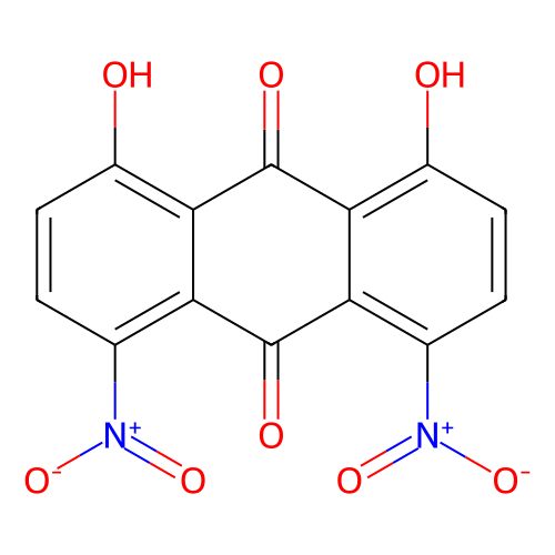 1,8-二羟基-4,5-二<em>硝基</em><em>蒽</em>醌，81-55-0，>98.0%(HPLC)