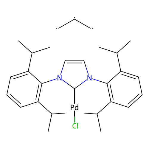烯丙基<em>氯化</em>[1,3-<em>双</em>(2,6-二异丙基苯)咪唑-2-基]<em>钯</em>，478980-03-9，98%
