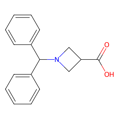 <em>1</em>-二苯<em>甲基</em>氮杂环<em>丁烷</em>-3-羧酸，36476-87-6，≥98.0%(HPLC)