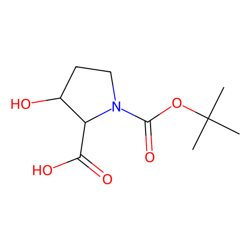 （2S,<em>3R</em>)-1-(叔丁氧基羰基)-<em>3</em>-<em>羟基</em><em>吡咯烷</em>-2-羧酸，186132-96-7，96%