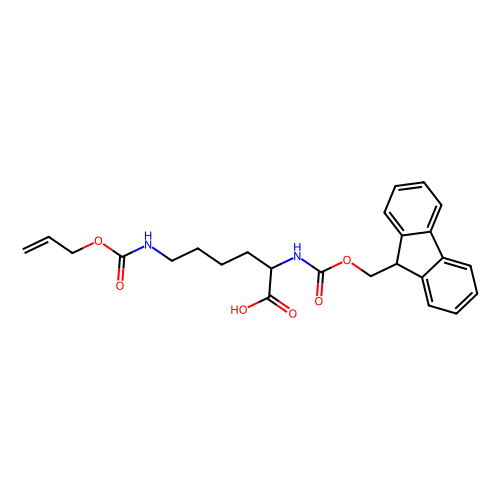 Fmoc-赖氨酸(<em>Alloc</em>)-OH，146982-27-6，95%