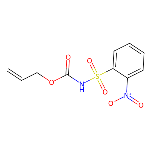N-烯丙氧羰基-2-硝基苯<em>磺</em>酰胺，90916-<em>29</em>-3，>98.0%