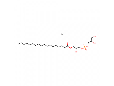 1-硬脂酰基-2-羟基-sn-甘油-3-磷酸-(1'-rac-甘油)(钠盐)，326495-23-2，>99%