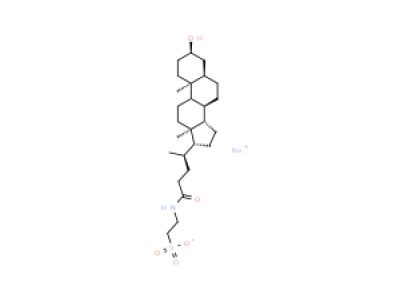 Ethanesulfonic acid,2-[[(3a,5b)-3-hydroxy-24-oxocholan-24-yl]amino]-, sodium salt(1:1)