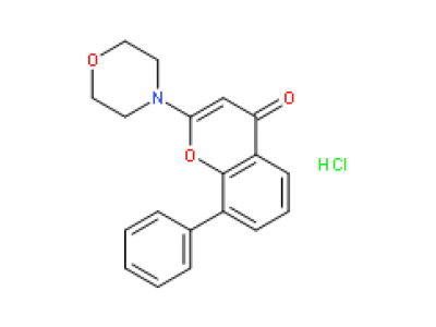 4H-1-Benzopyran-4-one,2-(4-morpholinyl)-8-phenyl-, hydrochloride (1:1)