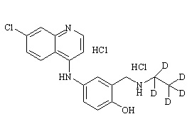 PUNYW23808400 N-<em>Desethyl</em> Amodiaquine-d5 DiHCl