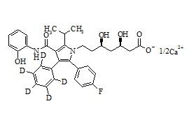 PUNYW5849300 ortho-Hydroxy <em>Atorvastatin</em>-d5 <em>Calcium</em> <em>Salt</em>