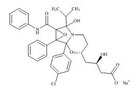PUNYW6038585 <em>Atorvastatin</em> <em>Cyclic</em> <em>Sodium</em> <em>Salt</em> (Chlorophenyl) <em>Impurity</em>