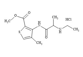 PUNYW21066579 <em>Articaine</em> <em>EP</em> <em>Impurity</em> D <em>HCl</em> (Ethylarticaine <em>HCl</em>)